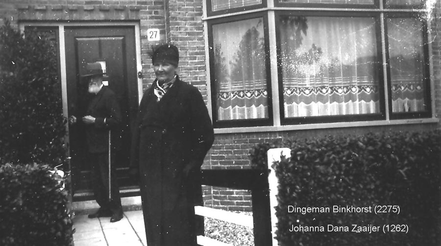 Dingeman Binkhorst en Johanna Dana Zaaijer