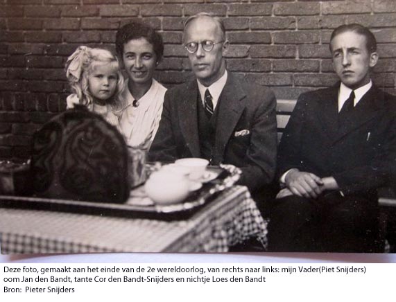 Pieter Snijders, Jan en Cor den Bandt-Snijders, Loes den Bandt

