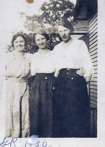 Tilly is on the left in the photo of the three women