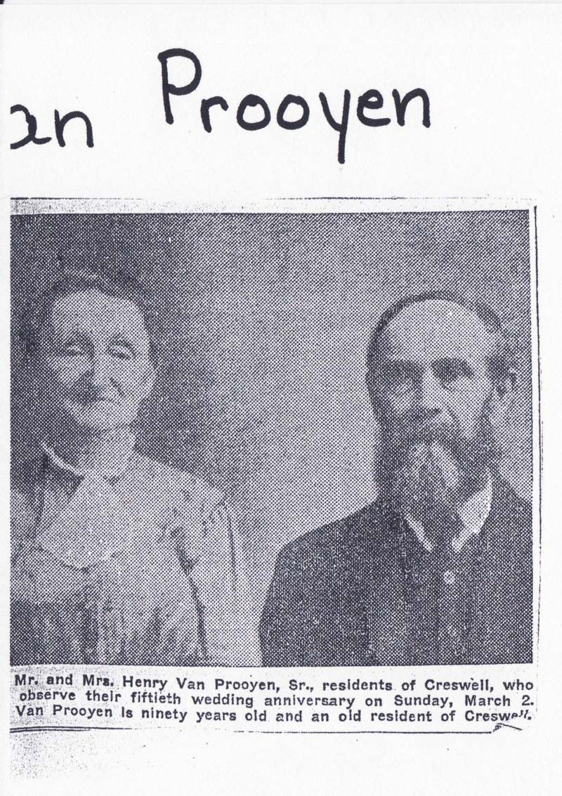 Willemina and Henry VanProoyen